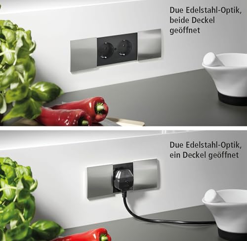 bachmann-due-554027-einbausteckdose-2-fach-edelstahl-optik image 6