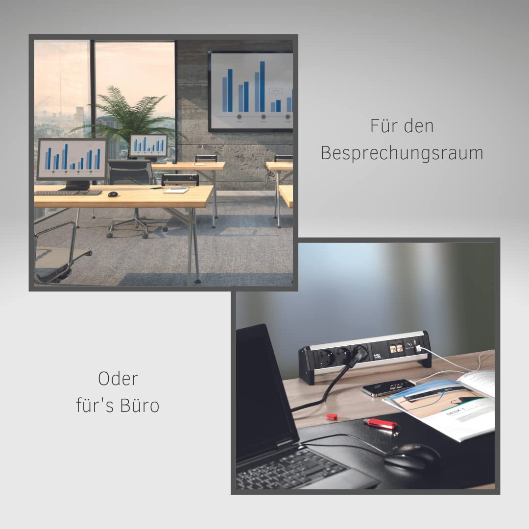 bachmann-desk-1-schreibtisch-steckdosenleiste-2xschuko-usb-3m image 3