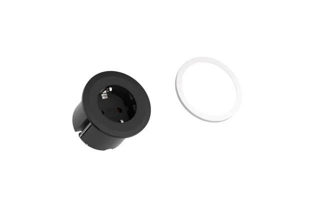 bachmann-pix-926-000-einbausteckdose-1-fach-schwarz-gst18 image 1