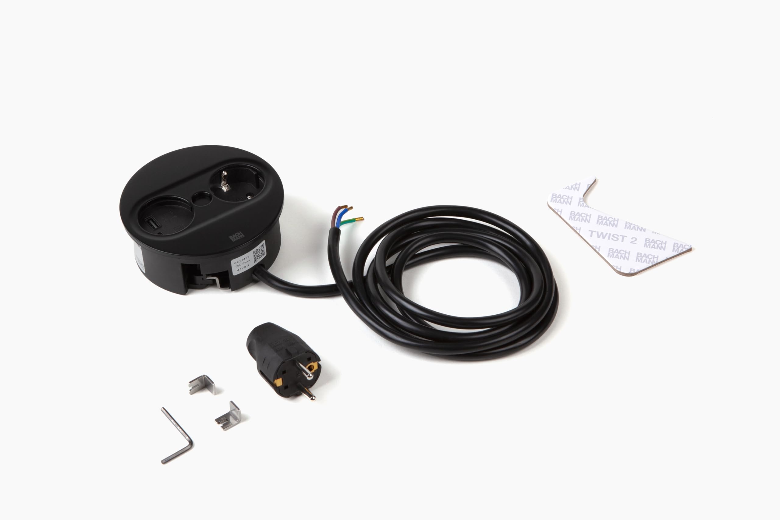 bachmann-twist-2-946-104-einbausteckdose-rund-schwarz-usb-a-c image 5