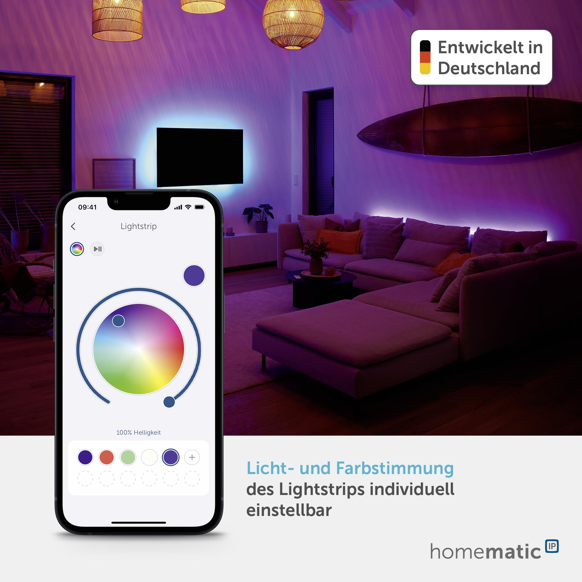 homematic-ip-wired-lightstrip-set-led-streifen-2m-rgbww image 2