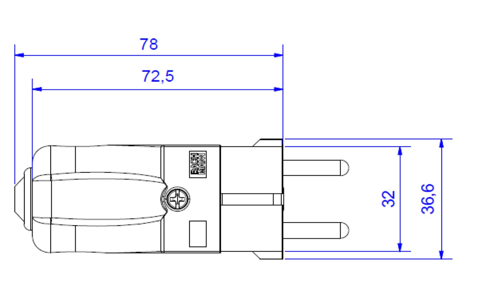bachmann-universal-montagestecker-wei-cee-7-7-schuko image 2