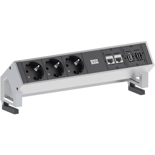 bachmann-desk-2-tischsteckdose-3-fach-cat6-usb-hdmi image 2