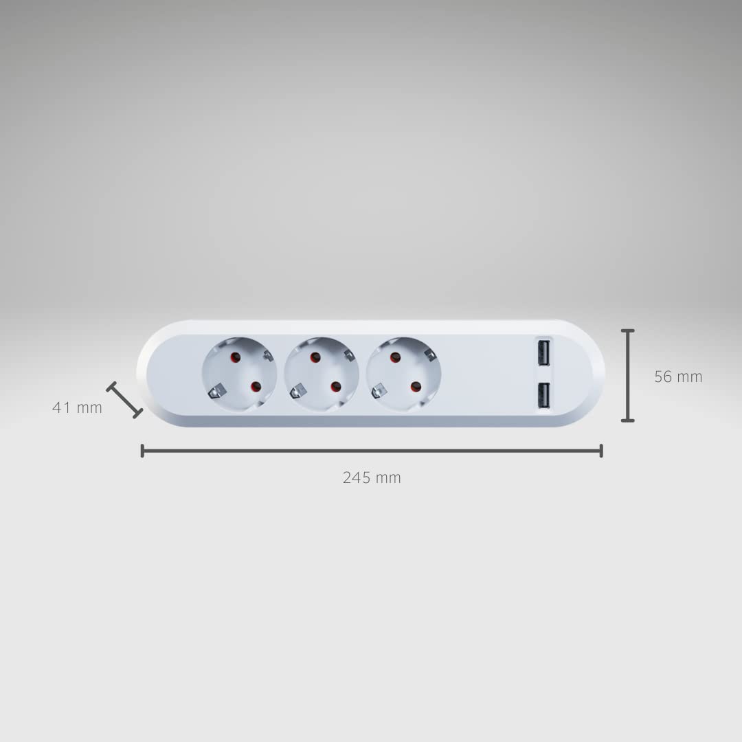 bachmann-smart-3-fach-steckdosenleiste-usb-schwarz-1-5-m image 5