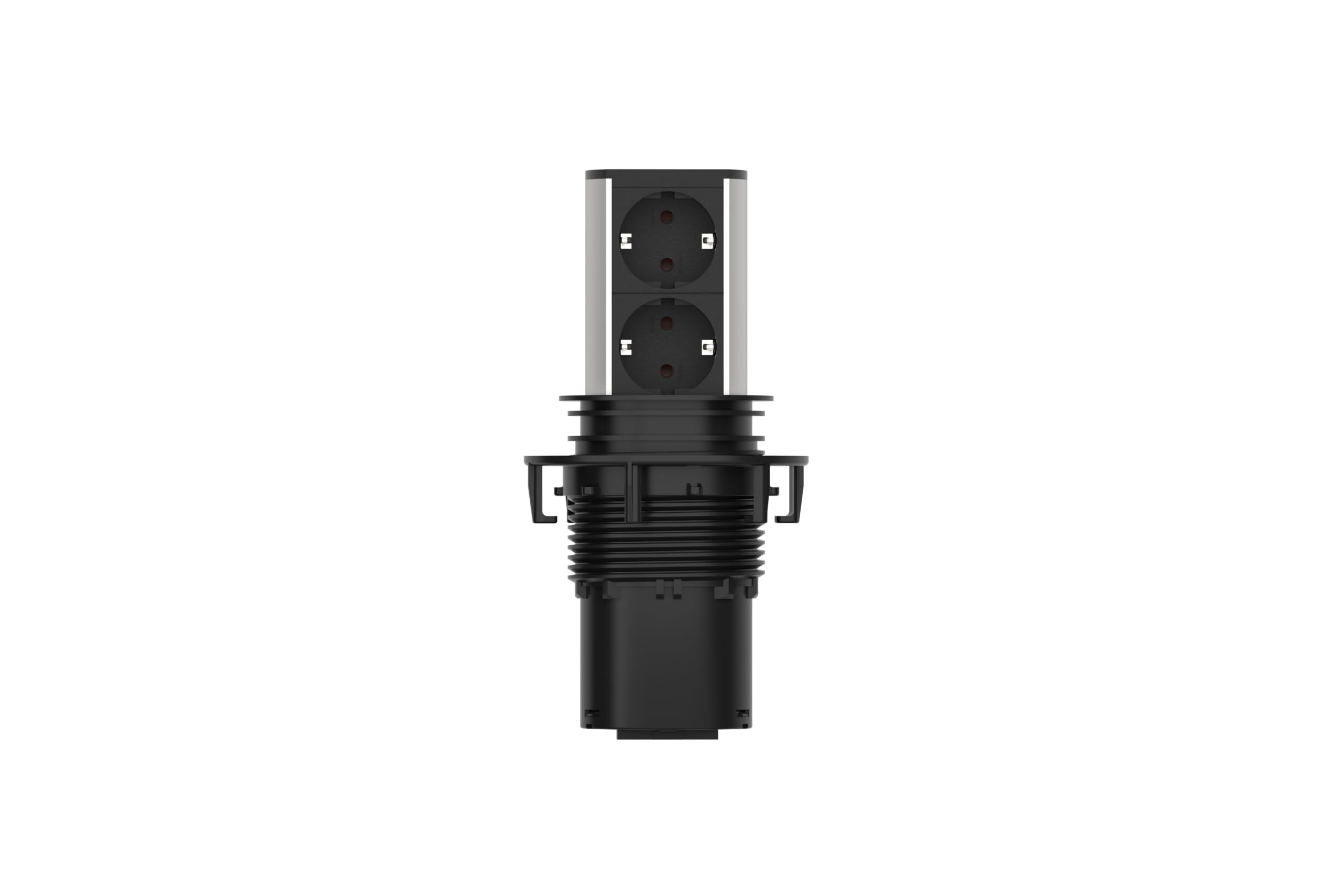 bachmann-elevator-2-fach-tischsteckdose-versenkbar-2m-edelstahl image 2