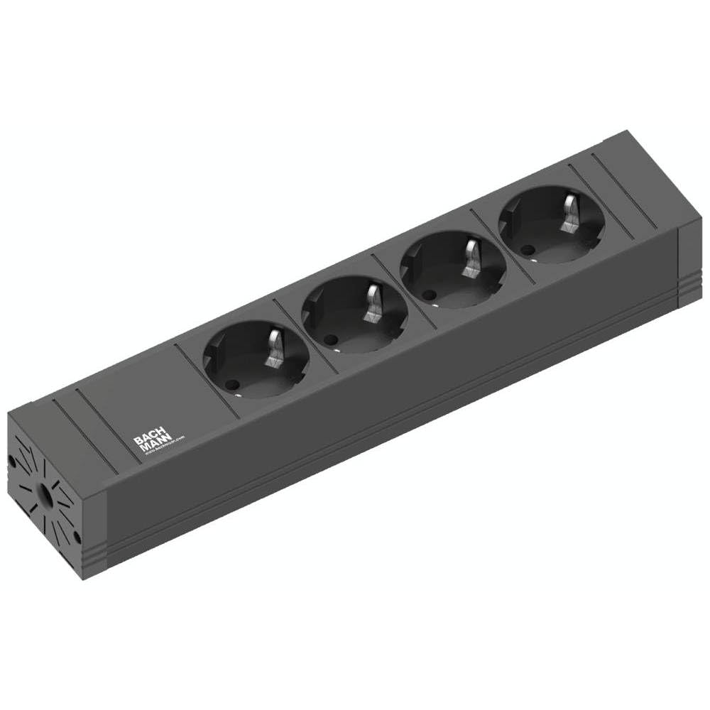 bachmann-connect-line-4200017-steckdosenleiste-4fach-schwarz image 1