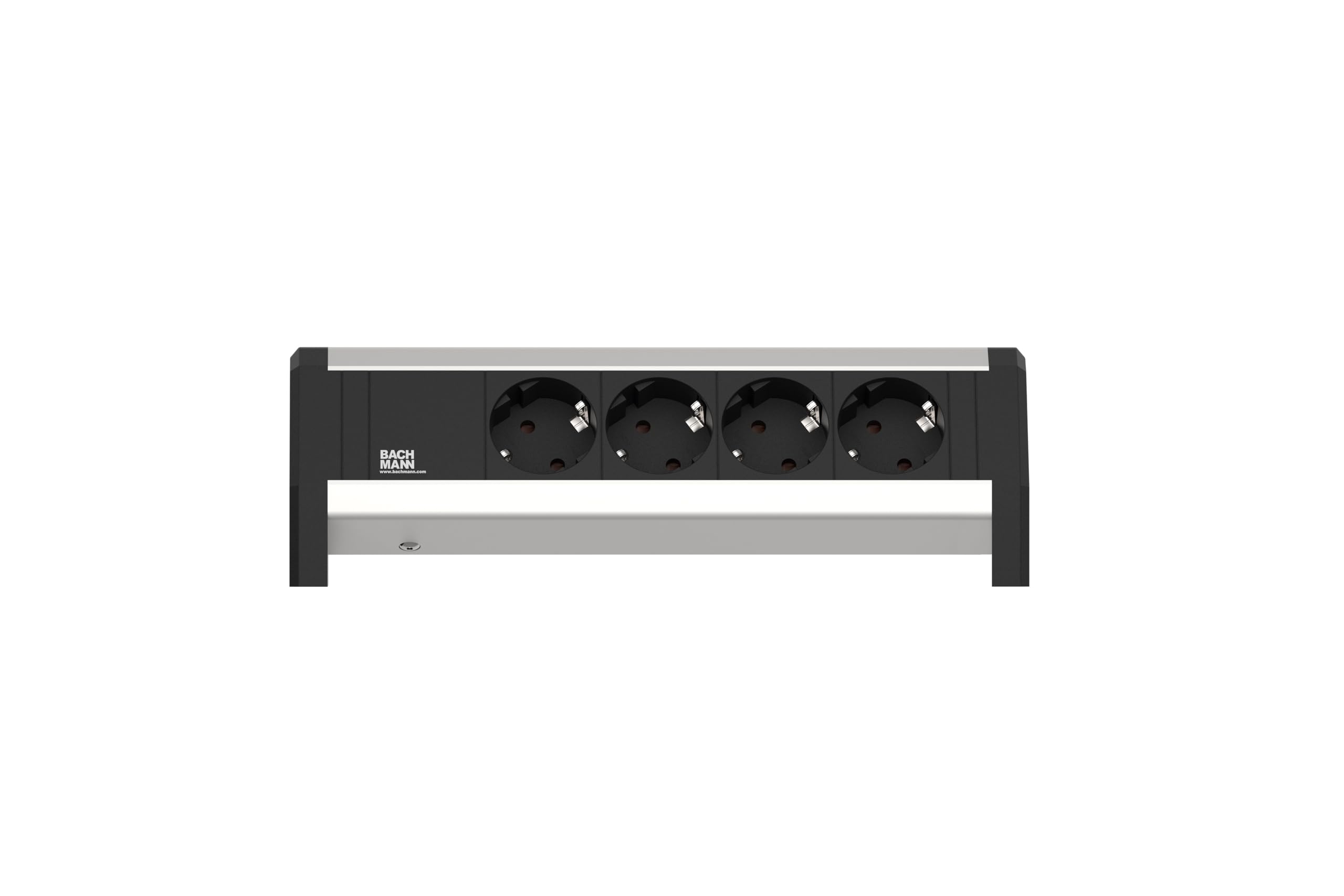 bachmann-desk-tischsteckdose-4-fach-3m-aluminium image 2