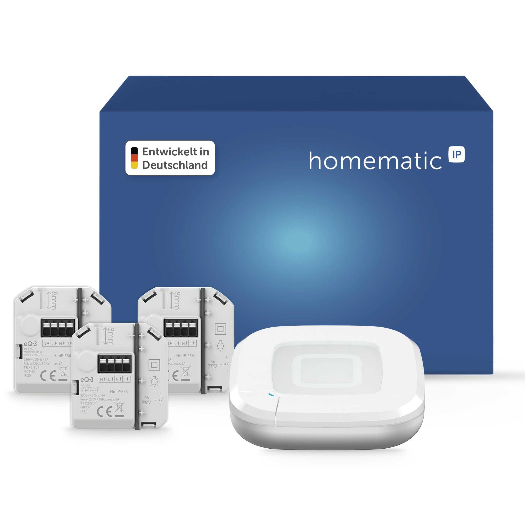 homematic-ip-starter-set-access-point-2-3x-schaltaktor-6a-unterputz image 1