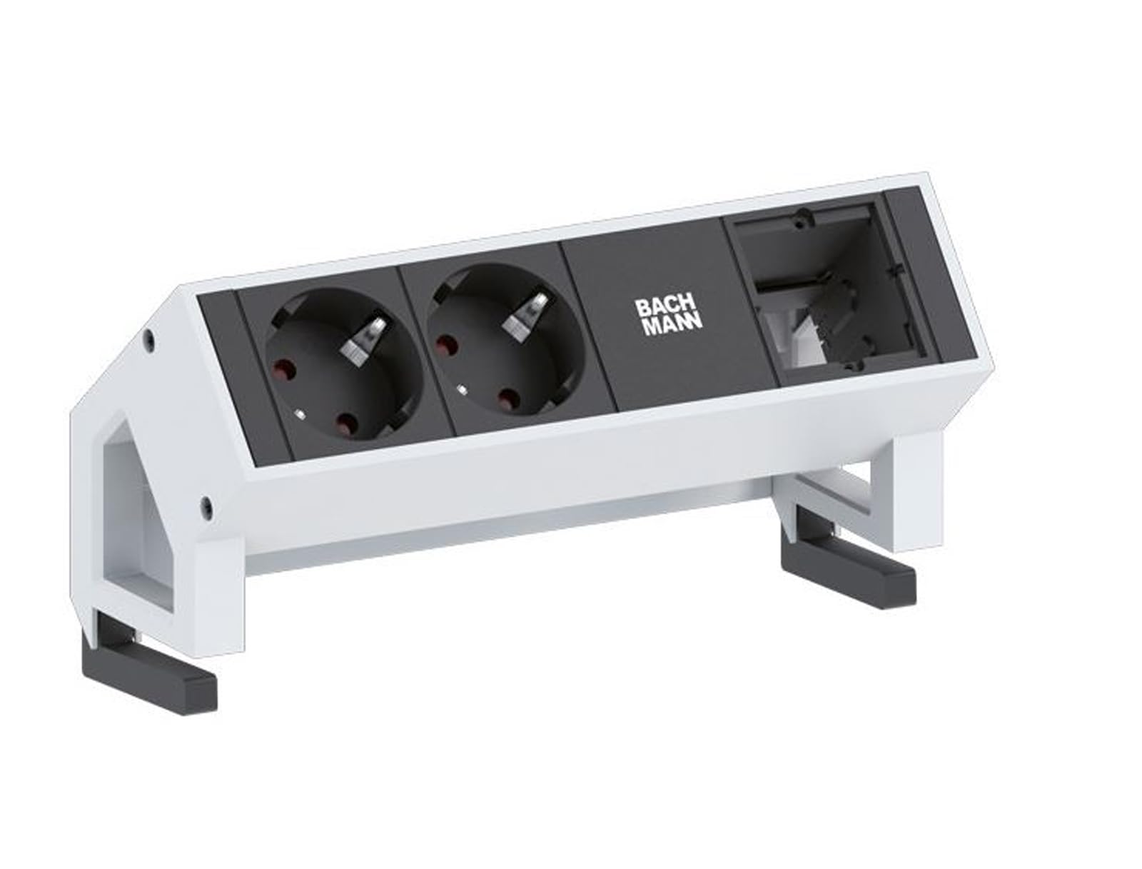 bachmann-desk-2-steckdosenleiste-2-fach-wei-gst18 image 1