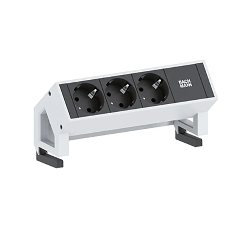bachmann-desk-2-902-300-steckdosenleiste-alu-wei-3-fach image 1