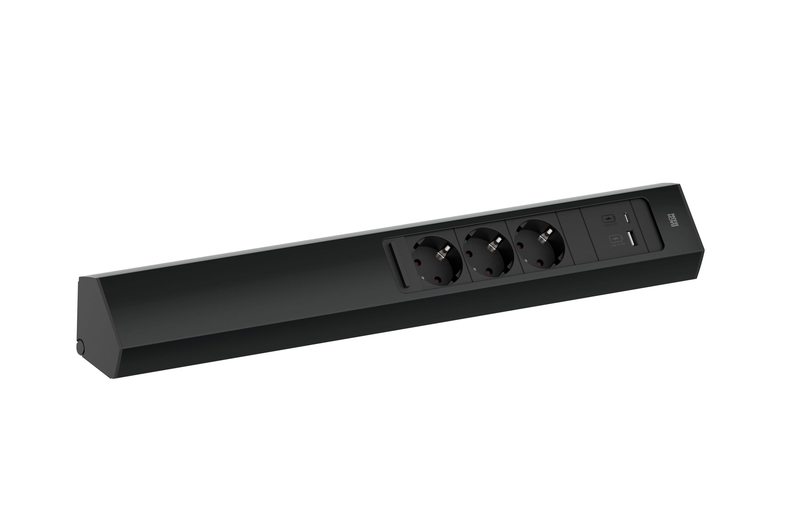 bachmann-casia-2-932-106-steckdosenleiste-3-fach-usb-schwarz image 1