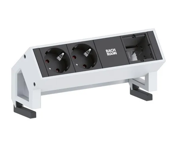 bachmann-desk-2-steckdosenleiste-2-fach-wei-gst18 image 1