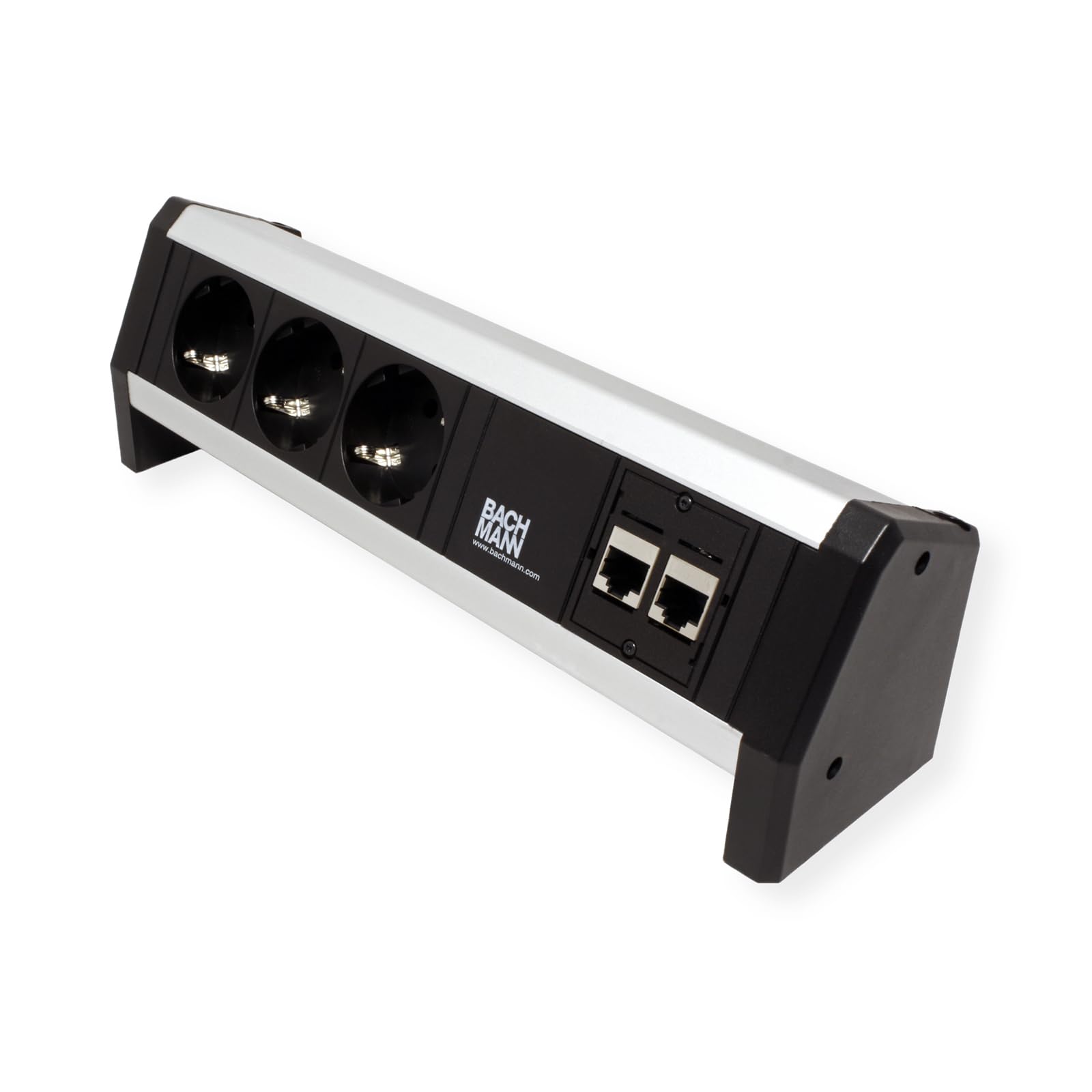 bachmann-desk-2-339-1004-tischsteckdose-3-fach-mit-2x-cat6a-aluminium image 3