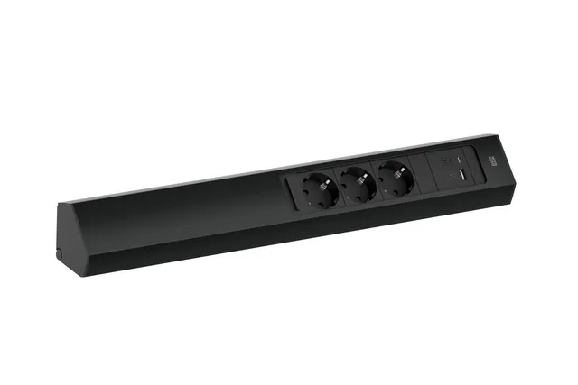 bachmann-casia-2-932-106-steckdosenleiste-3-fach-usb-schwarz image 1